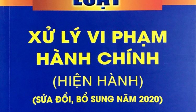 NGUYÊN TẮC XỬ LÝ VI PHẠM HÀNH CHÍNH